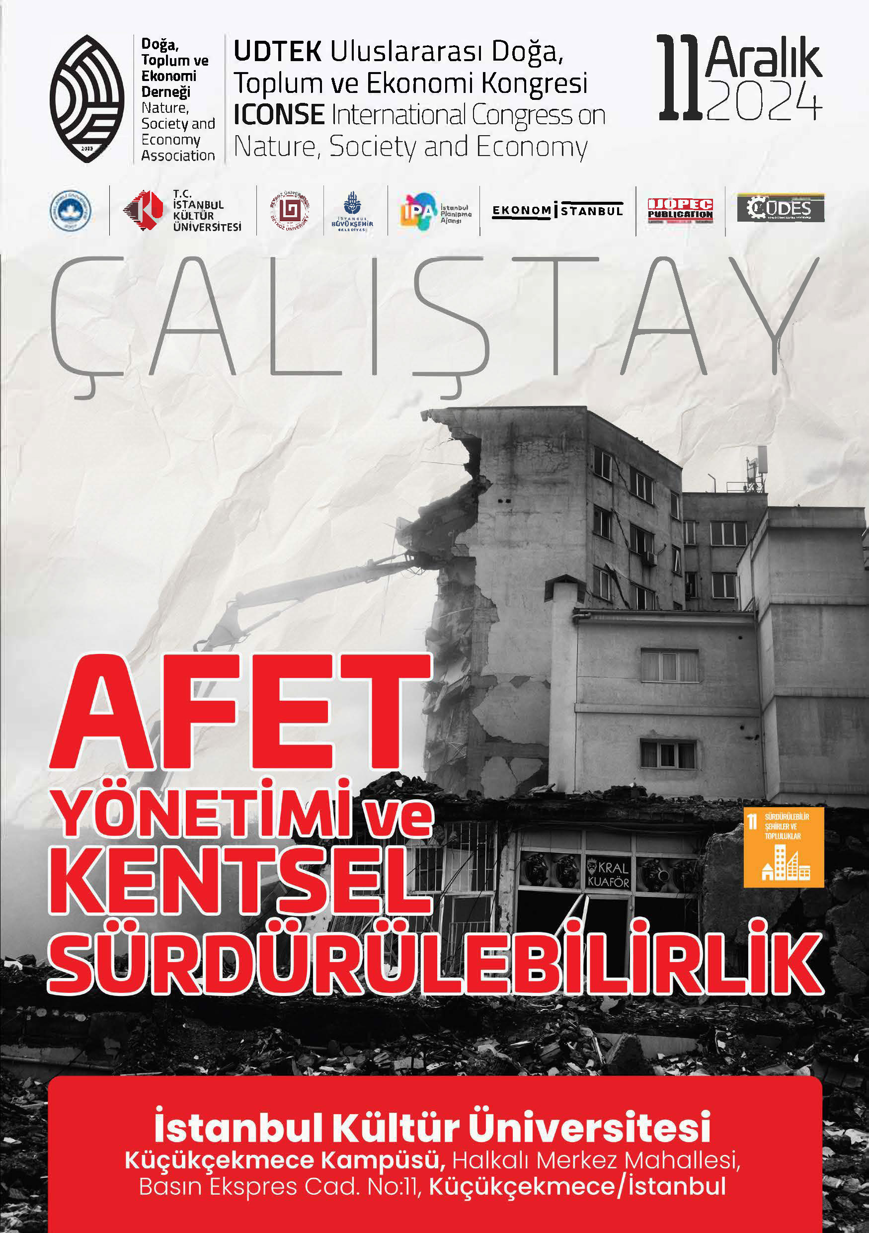 afet yönetimi ve kentsel sürdürülebilirlik çalıştayı